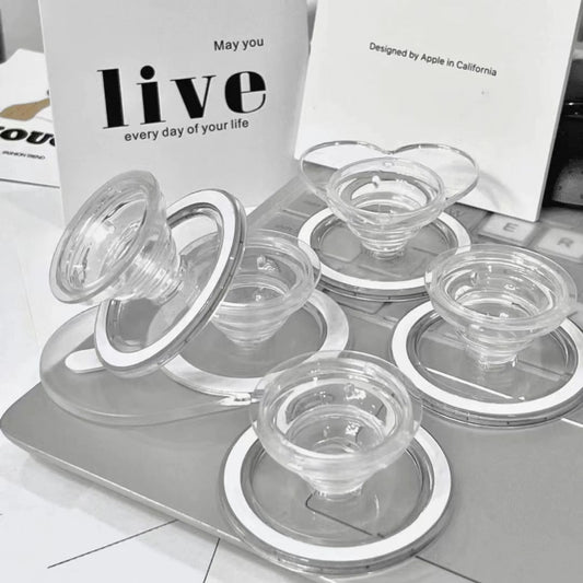 Magnetic Folding Mobile Phone Grip Holder Socket Pocket