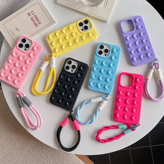Suction Transparent Shockproof Phone 
Cover