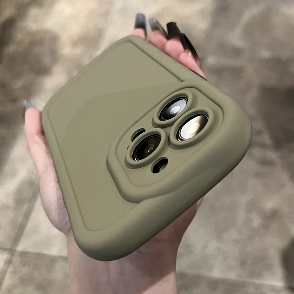 Matte Soft Liquid Silicone Phone Case