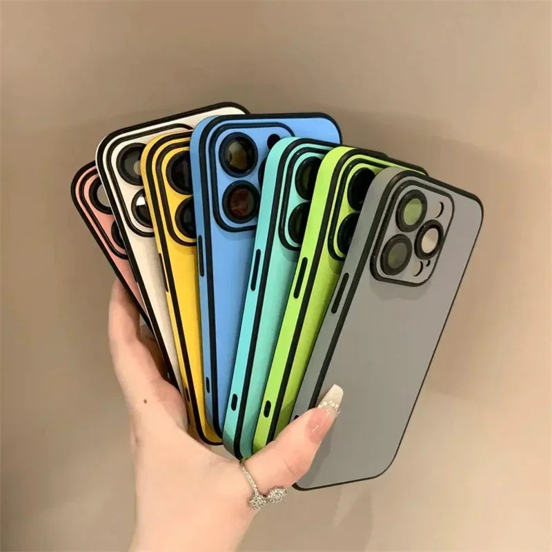 Double Color Leather iPhone Case