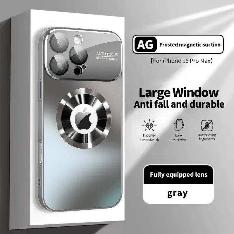 Titanium Metallic Color Magnetic Case for iPhone