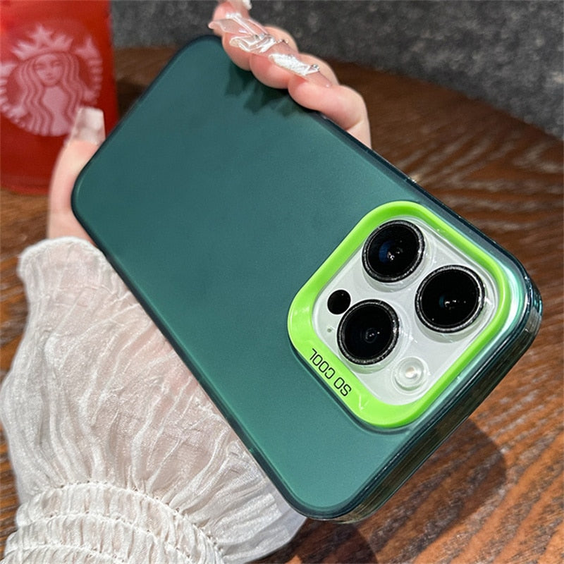 iPhone 15 14 13 12 Luxury Shockproof Gradient Phone Case