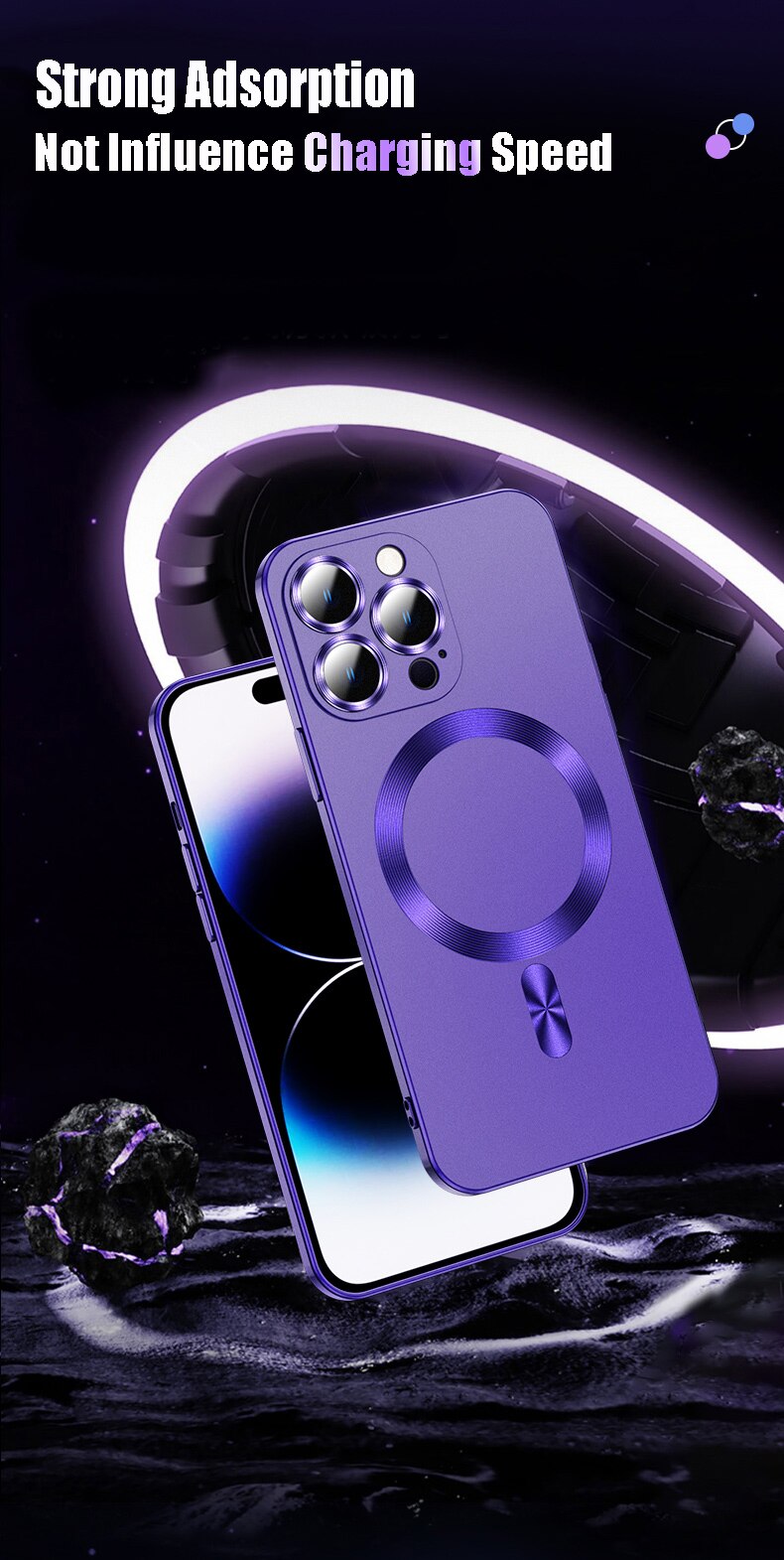 Magsafe Magnetic Case for iPhone 15 14 13 12 Pro Plus Soft Cover