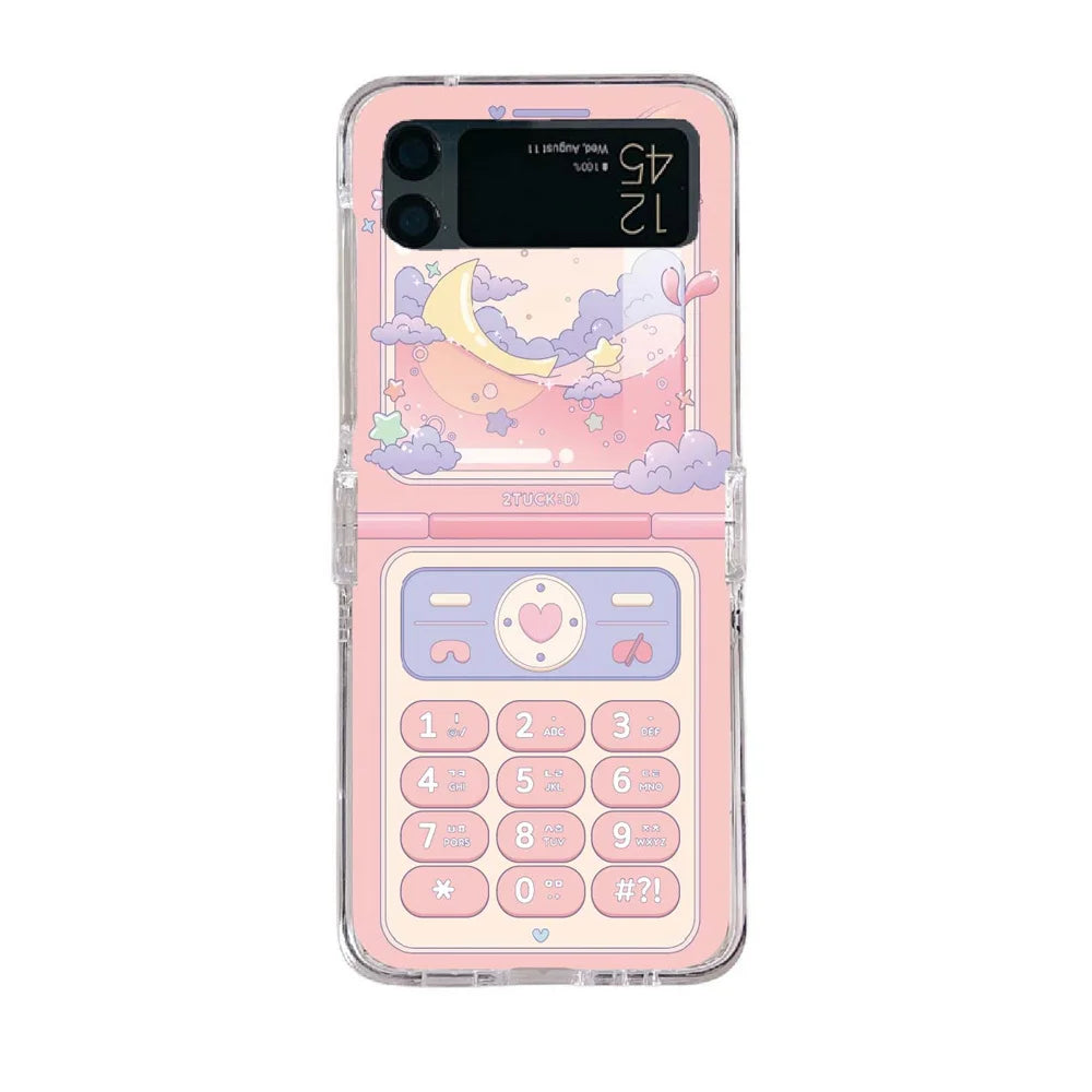 For Samsung Galaxy Z Flip 4 3 5 Bracelet Case For Samsung Z Flip4 Flip3 Zflip 5 Wrist Chain Cover