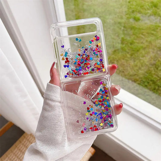 Samsung Z Flip Glitter Quicksand Case