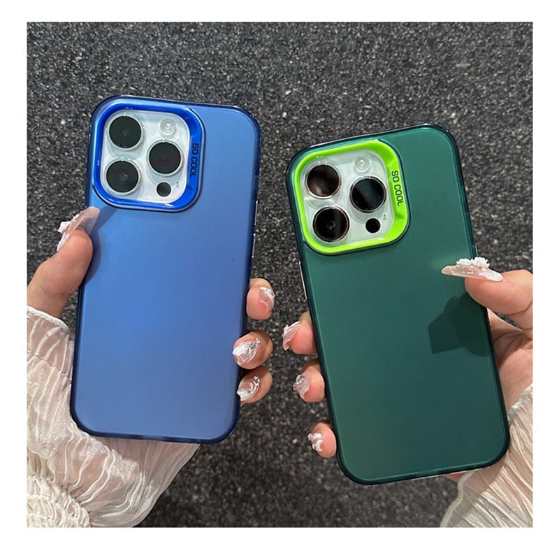 iPhone 15 14 13 12 Luxury Shockproof Gradient Phone Case