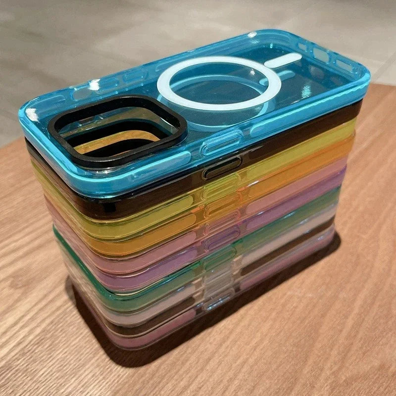 Neon Color Clear Magsafe Case for iPhone