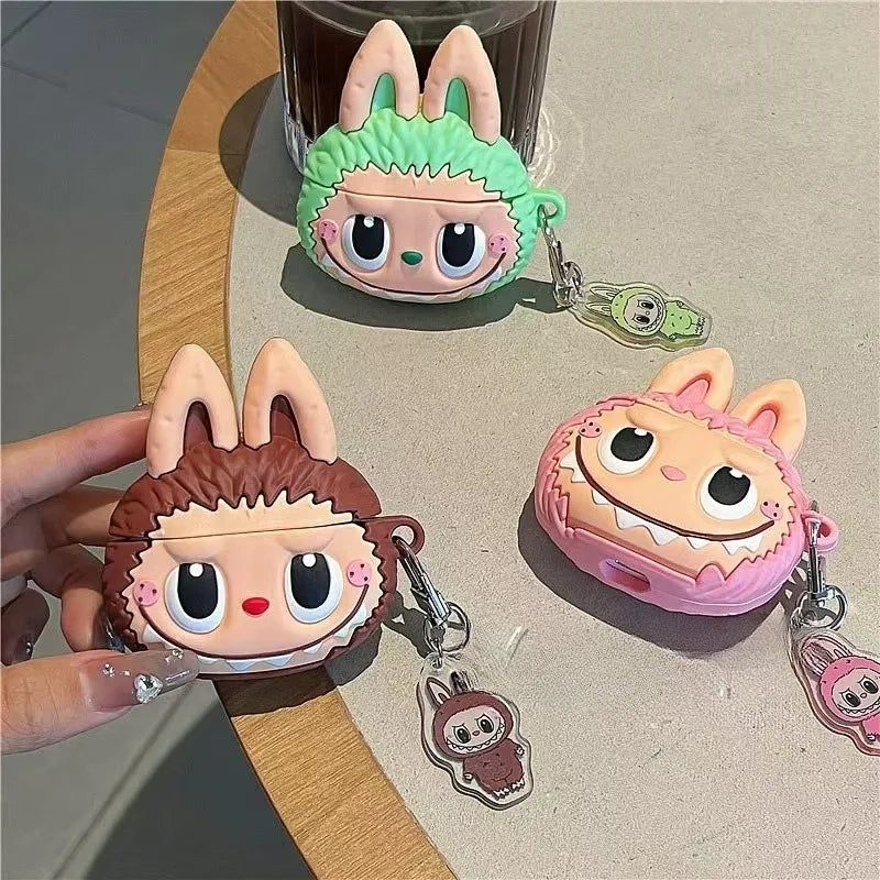 Cute Airpods Silicone Earphone Protective Case With Pendant Cover
