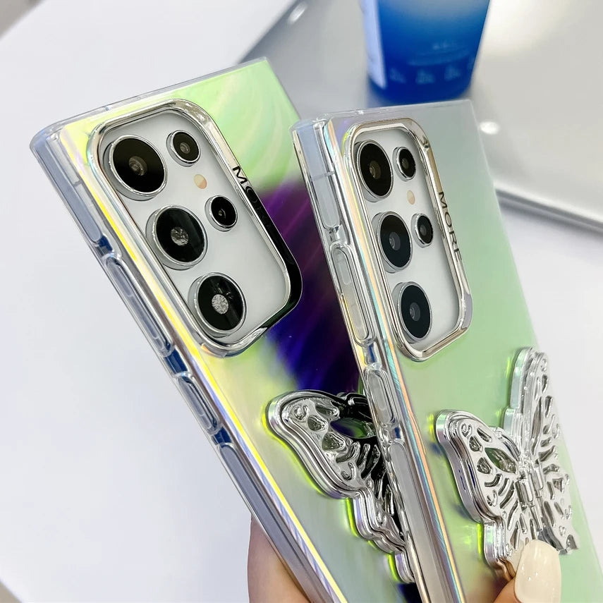Butterfly Bracket Phone Case For Samsung Galaxy Cover