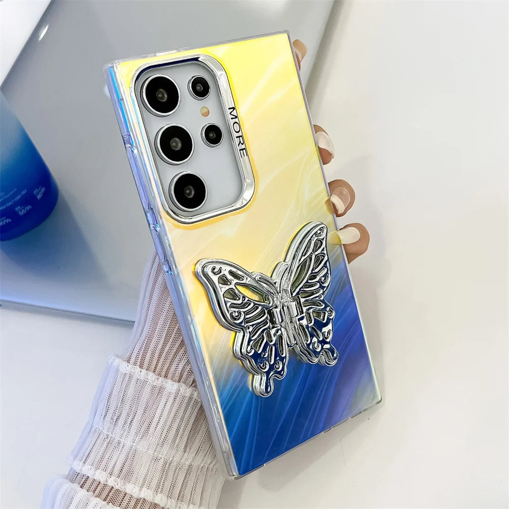Butterfly Bracket Phone Case For Samsung Galaxy Cover