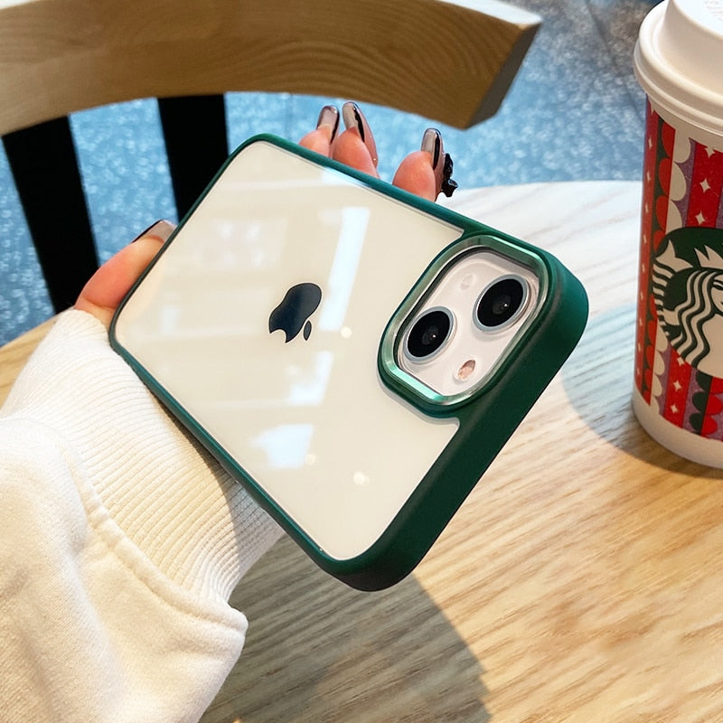 Luxury Case For iPhone 15 14 13 12 Pro Plus Soft Bumper Shockproof Cover