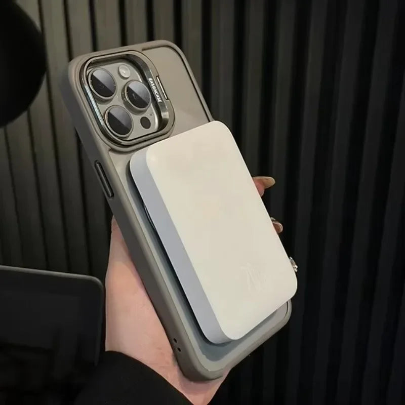 Ring Magnetic Lens Stand Phone Case