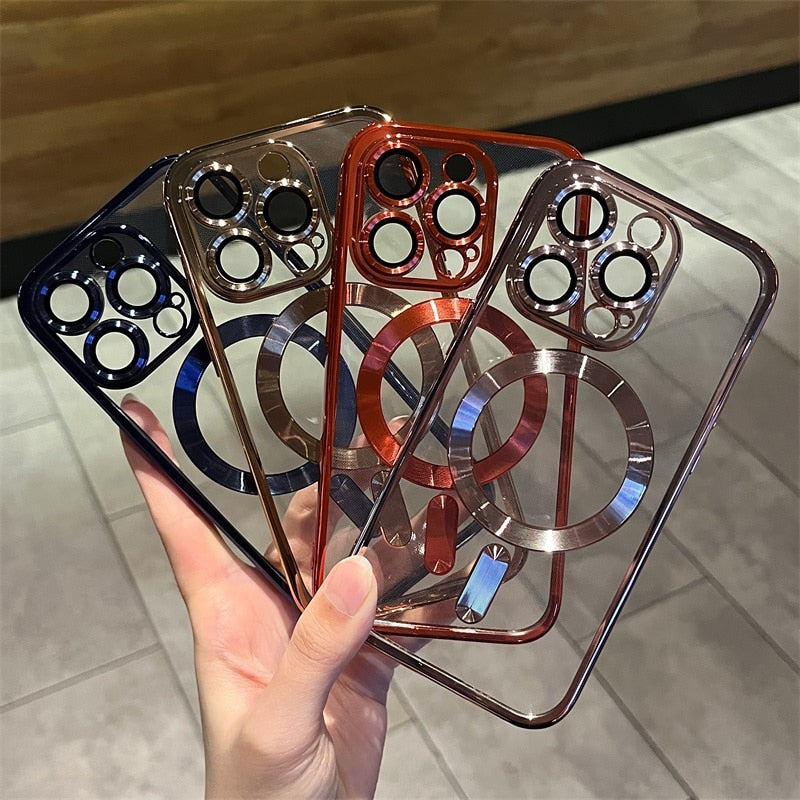 Magsafe Wireless Charge Case For iPhone 15 14 Plus 13 12 Pro Max Cover