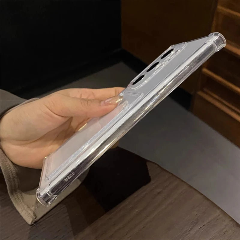 Card Holder Wallet Case For Samsung Cover