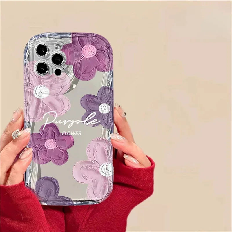 Pink Peach Cherry Soft Clear Phone Case For IPhone