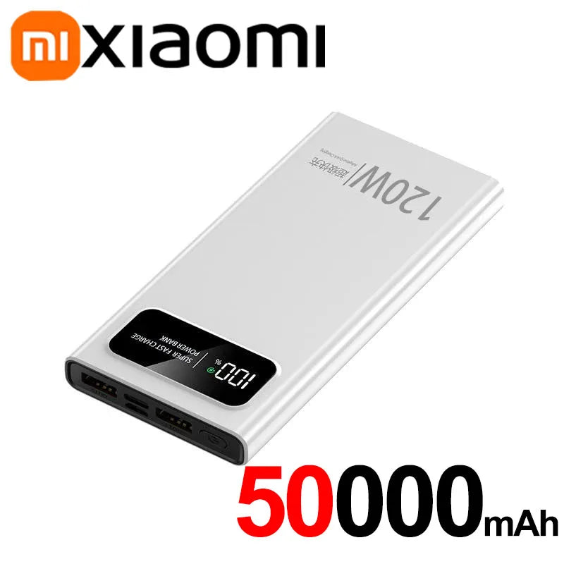 100000mAh 120W Power Bank Super Fast Charging Battery Power Bank