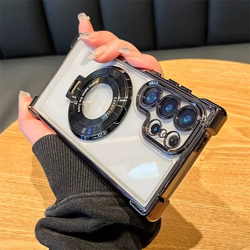 Magnetic Plating Stand Shockproof Case