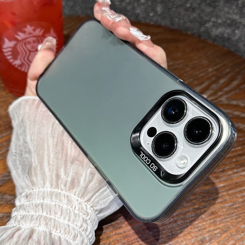 iPhone 15 14 13 12 Luxury Shockproof Gradient Phone Case