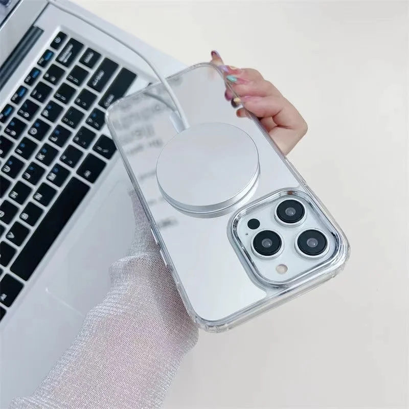 Magnetic Magsafe Mirror Case For iPhone