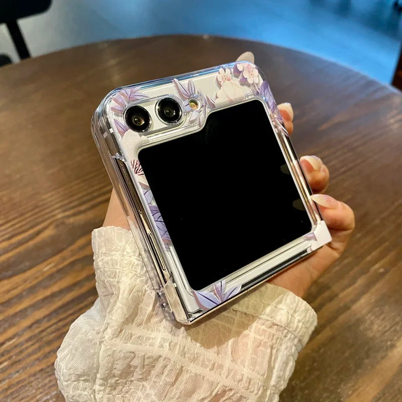 For Samsung Galaxy Z Flip Flower Case