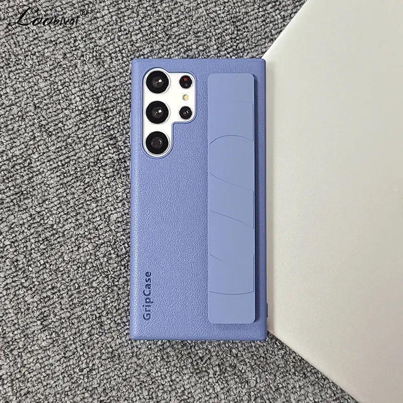 Luxury Leather Wristband Case For Samsung Galaxy Cover