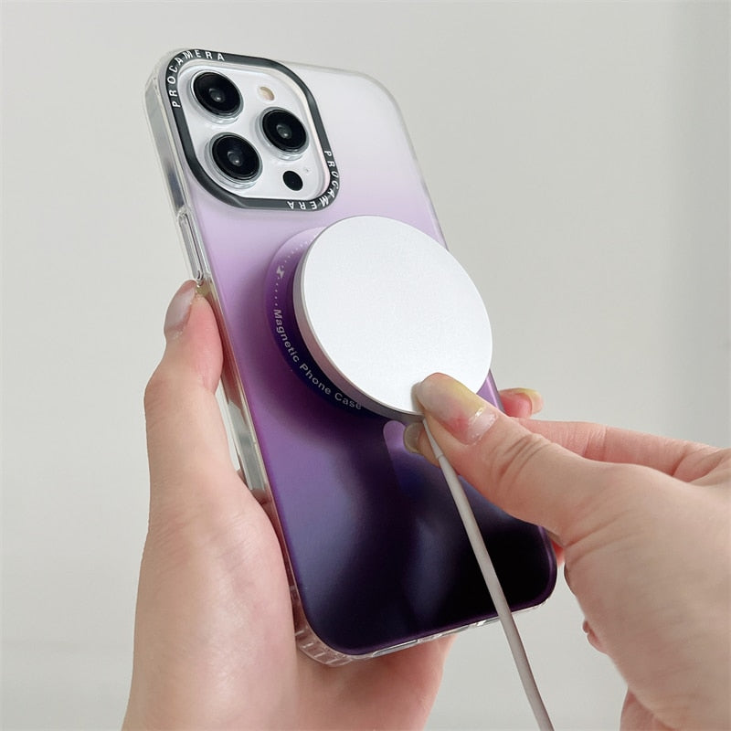 iPhone 15 14 13 12 Matte Transparent Soft Frame Shockproof Case