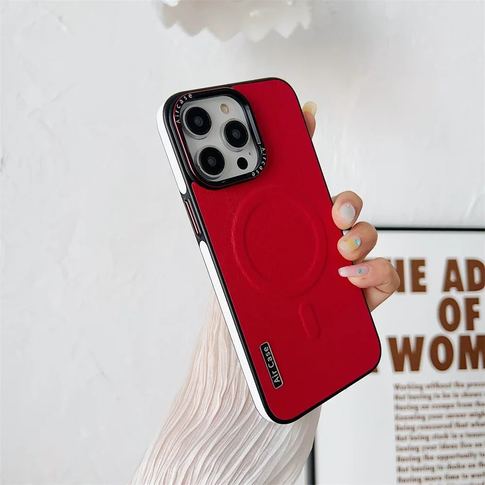 Leather Magsafe Case For iPhone Cover