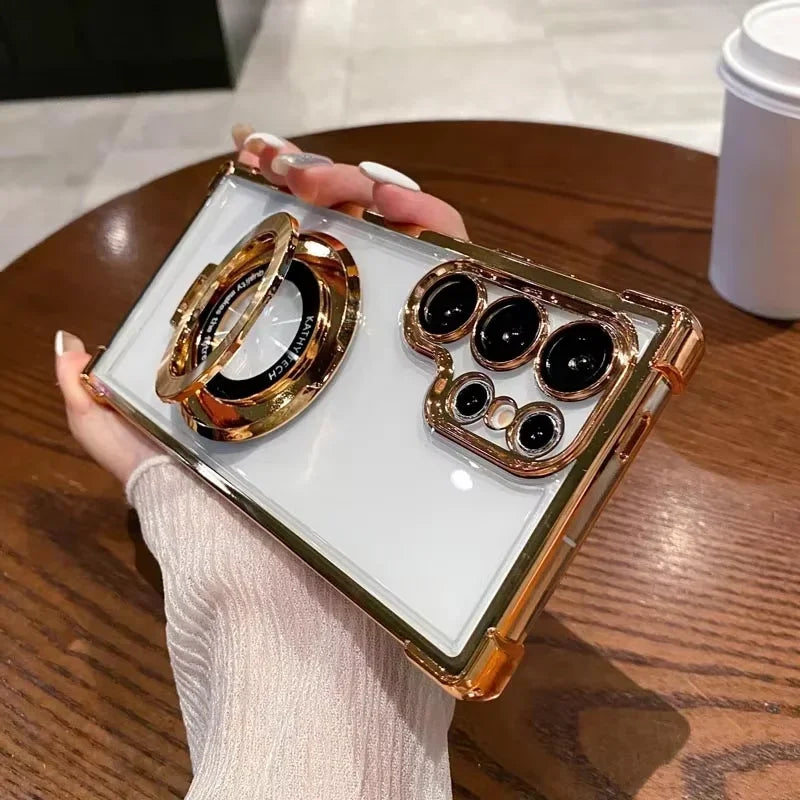 Magnetic Plating Stand Shockproof Case