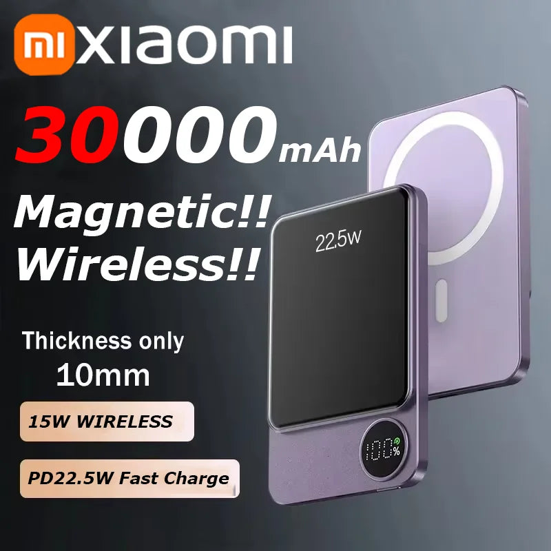 Magnetic Wireless Power Bank Fast Charger For Magsafe Portable