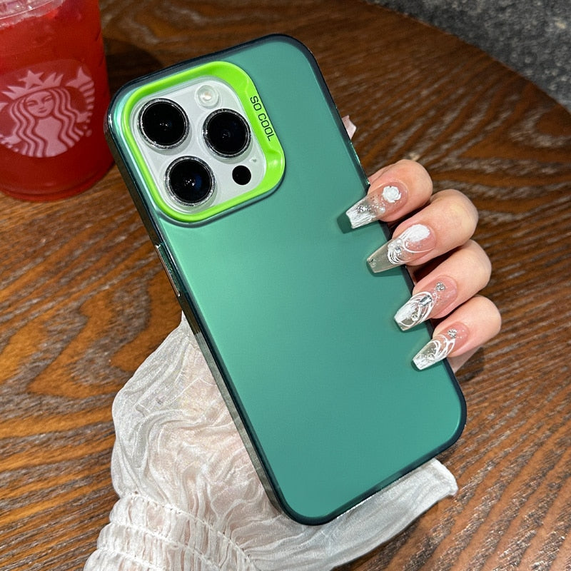 iPhone 15 14 13 12 Luxury Shockproof Gradient Phone Case