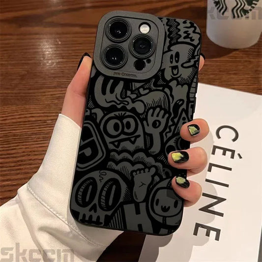 Black Silicone Phone Case
