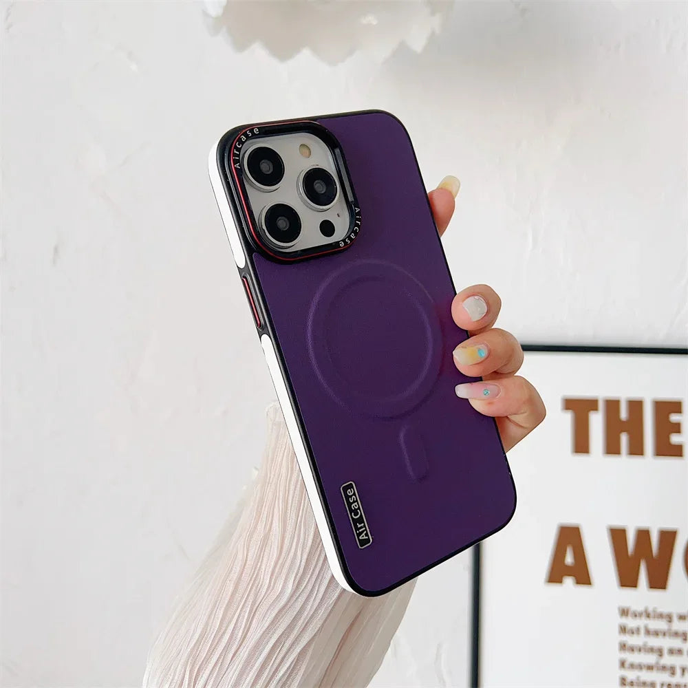 Leather Magsafe Case For iPhone Cover