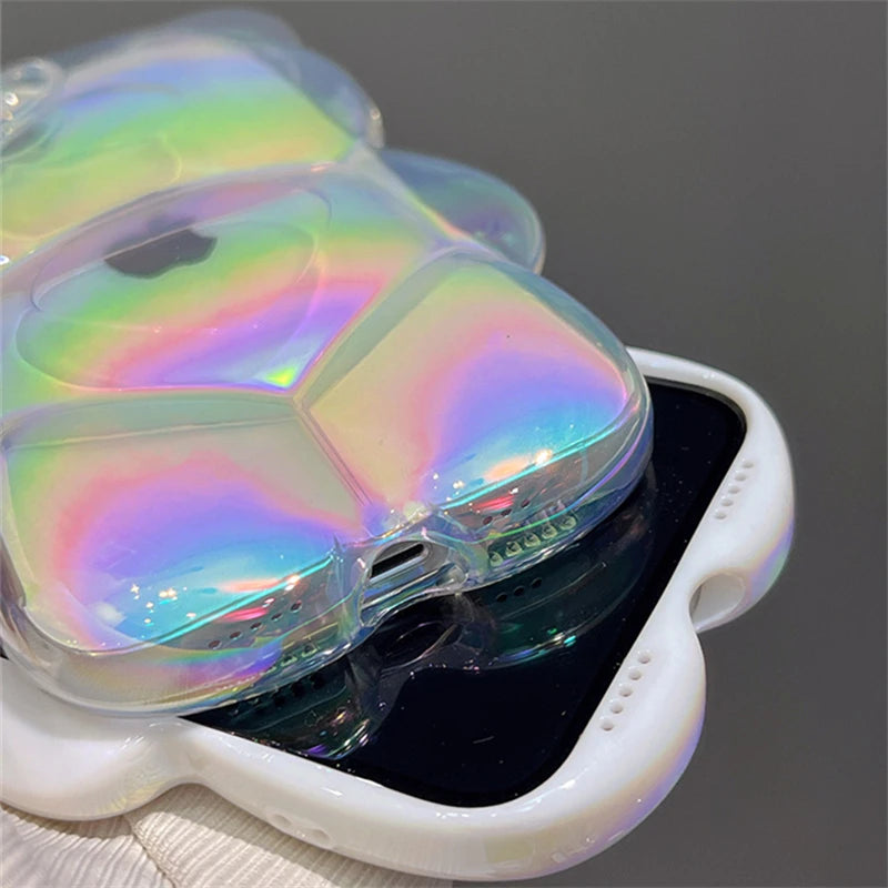 Bear Phone Case For iPhone 15 14 13 12 Pro Max Plus Cover