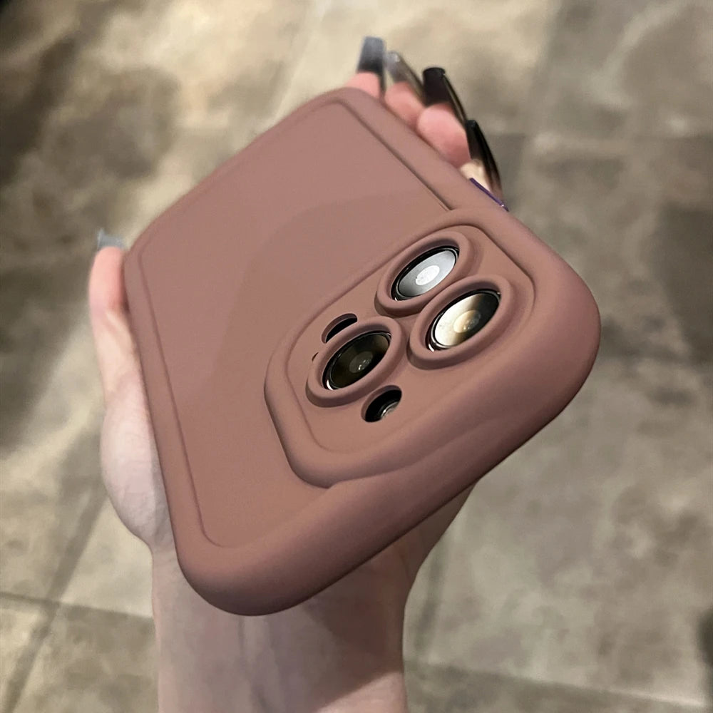 Matte Soft Liquid Silicone Phone Case