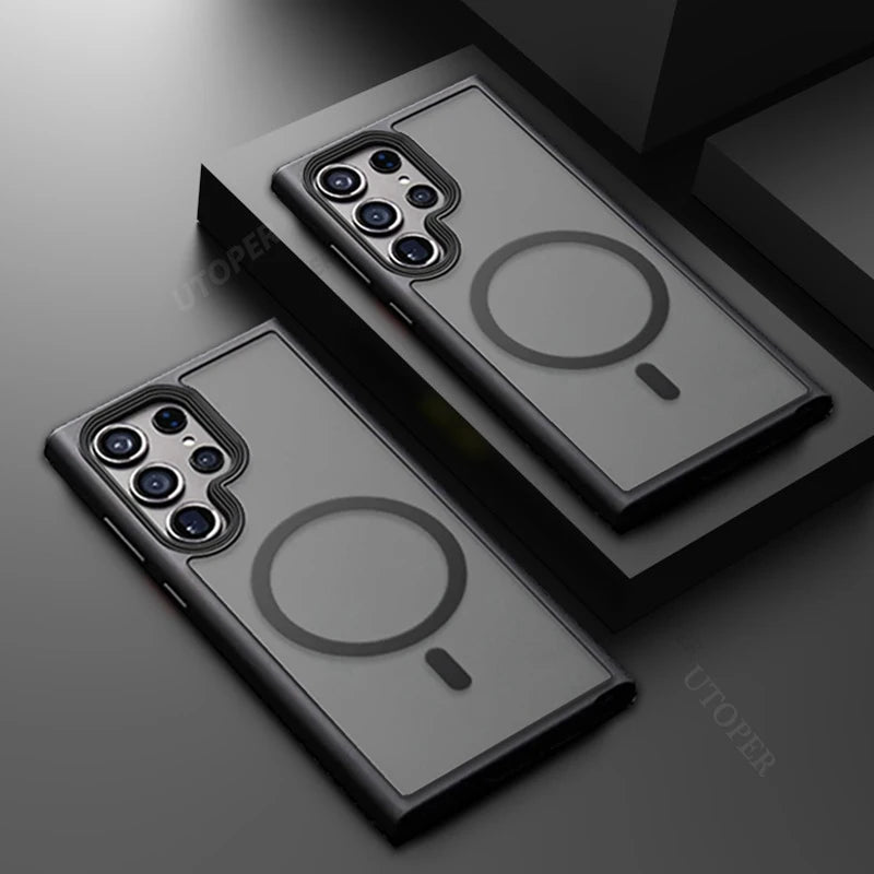 Magnetic Magsafe Matte Shockproof Case