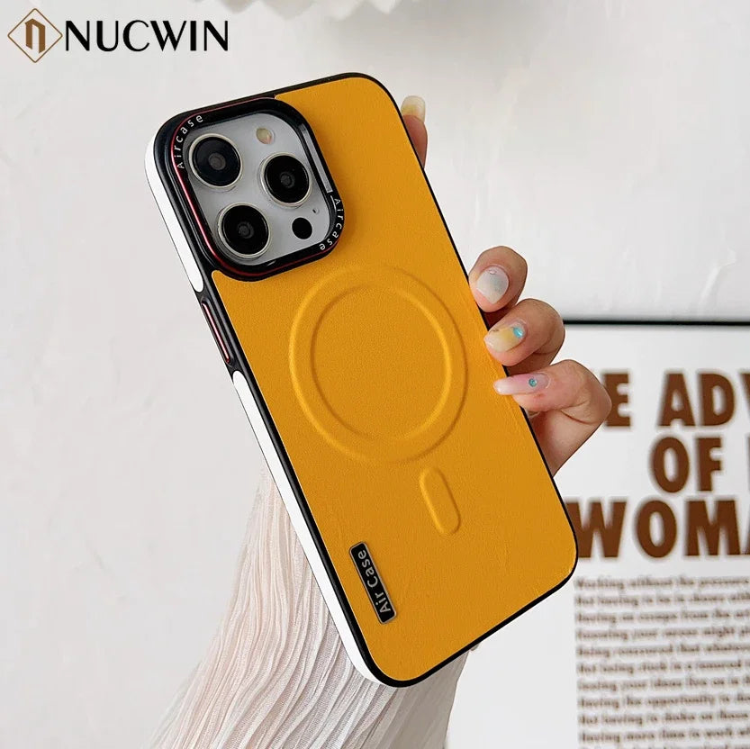 Leather Magsafe Case For iPhone Cover