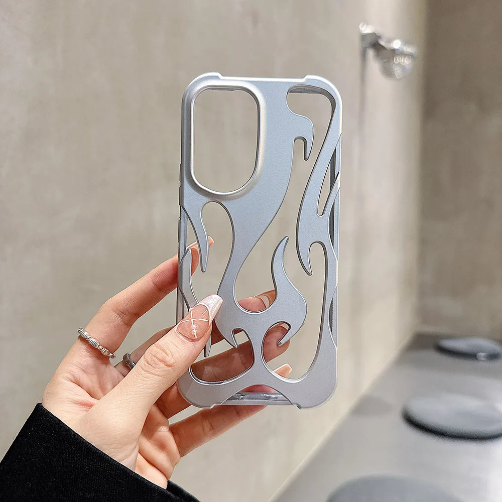 Plating Hollow Flame Matte Case