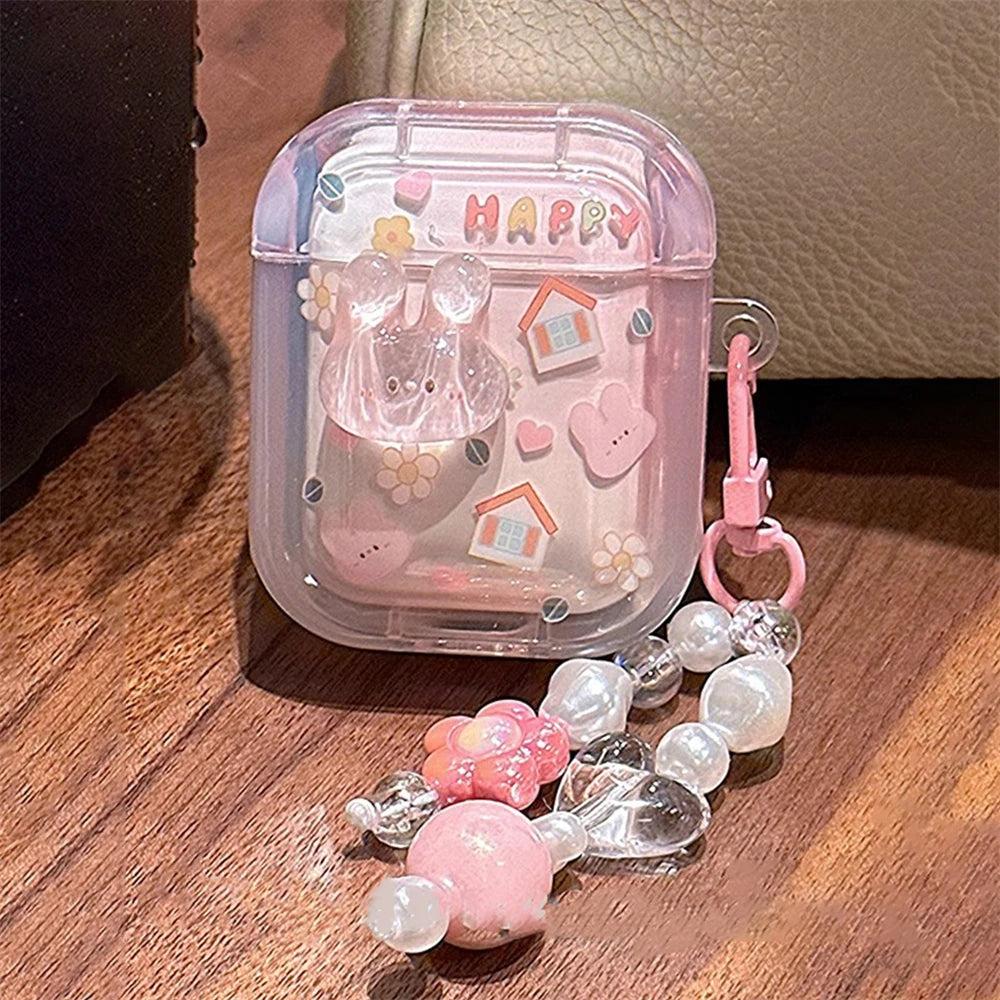 Cute Rabbit Case For AirPods 1 2 3 Pro Pro 2