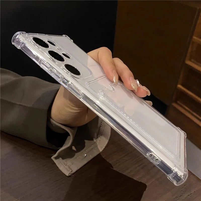 Card Holder Wallet Case For Samsung Cover