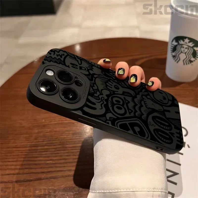 Black Silicone Phone Case
