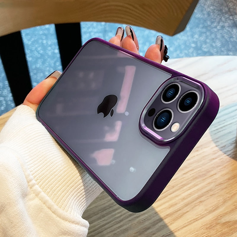 Luxury Case For iPhone 15 14 13 12 Pro Plus Soft Bumper Shockproof Cover