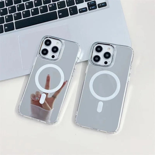 Magnetic Magsafe Mirror Case For iPhone