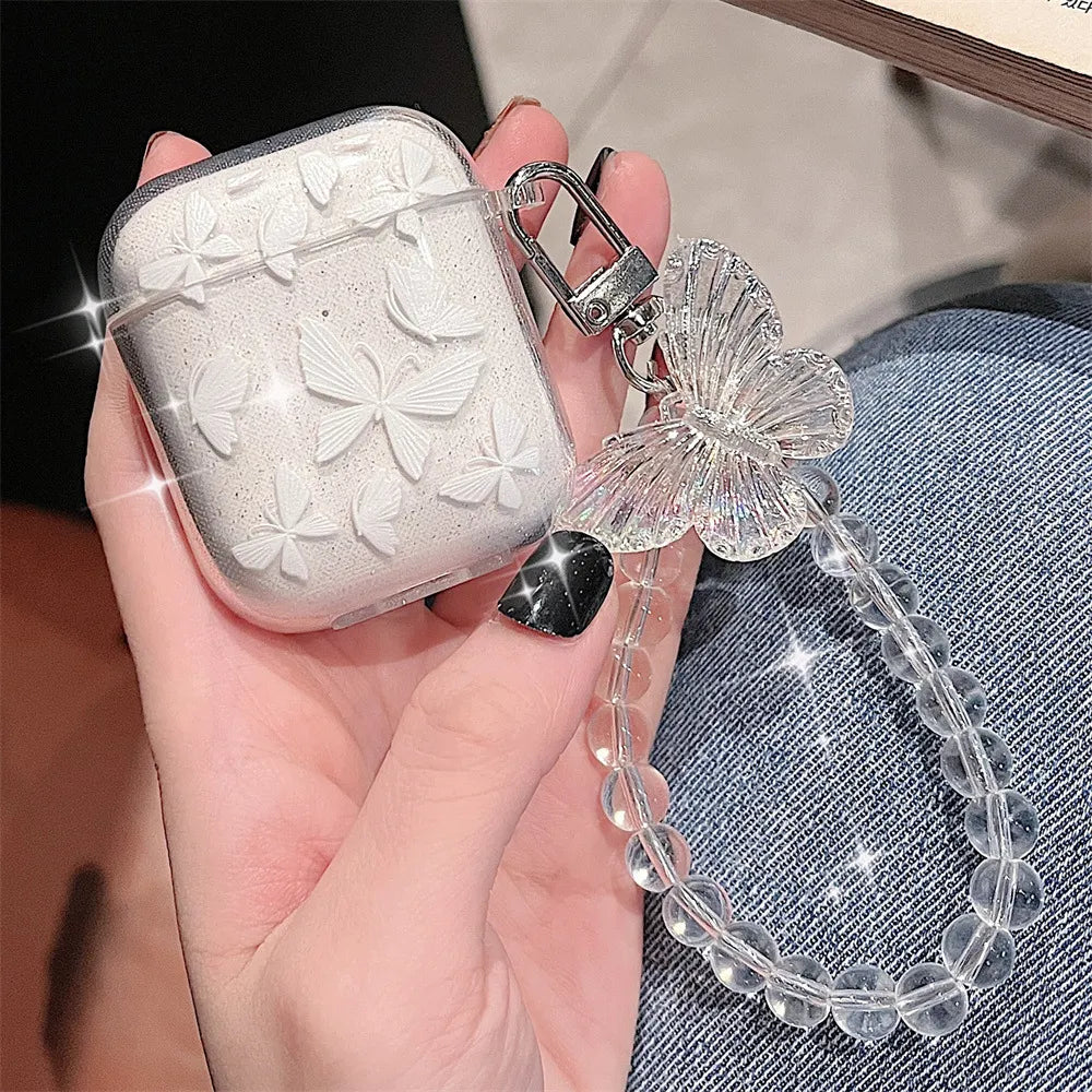 Earphone Case for Apple airpods 1/2 /3 For Airpods Pro 2nd Earphone Case With Keychain