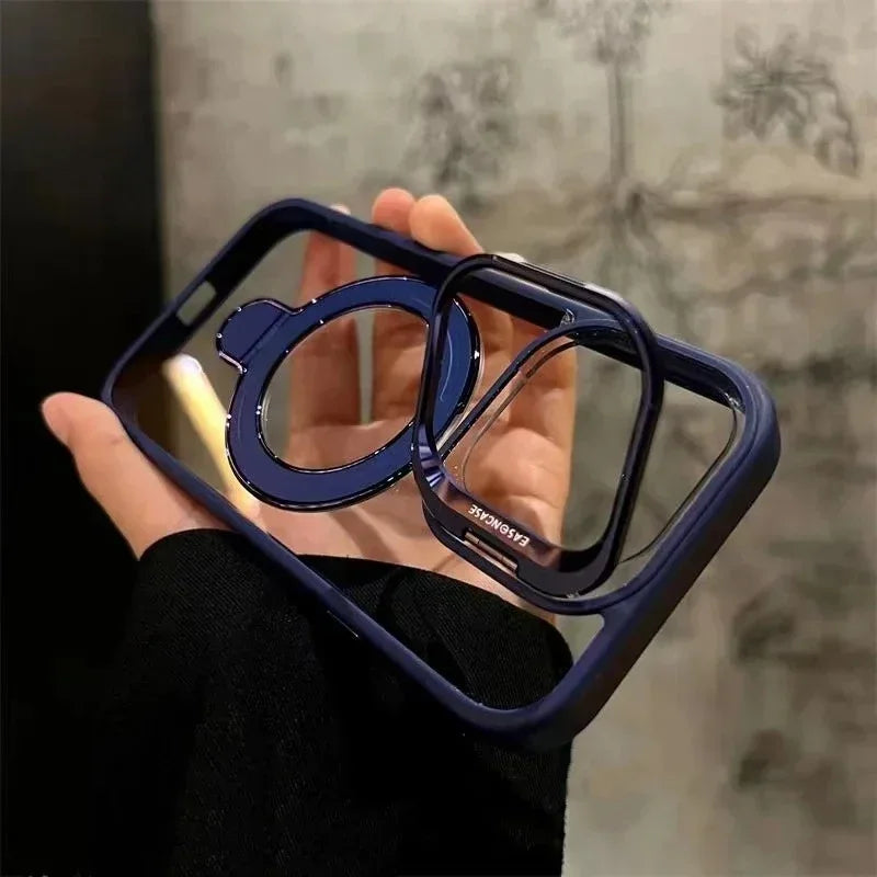 Ring Magnetic Lens Stand Phone Case