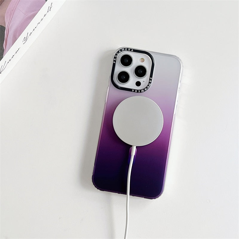 iPhone 15 14 13 12 Matte Transparent Soft Frame Shockproof Case