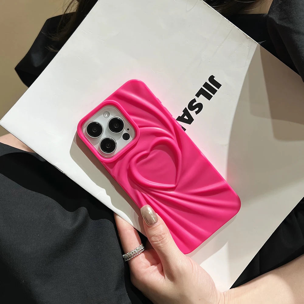 Love Heart Silicone Phone Case