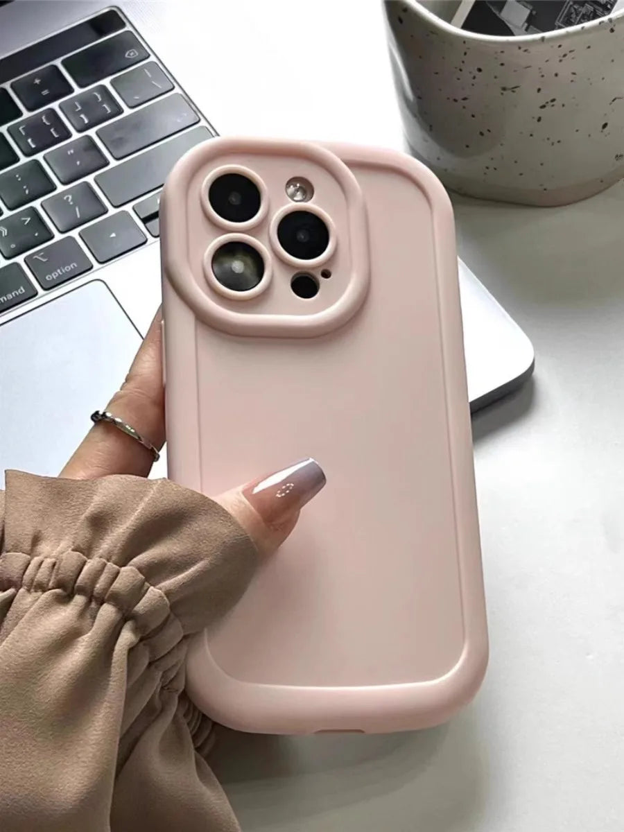 Matte Soft Liquid Silicone Phone Case