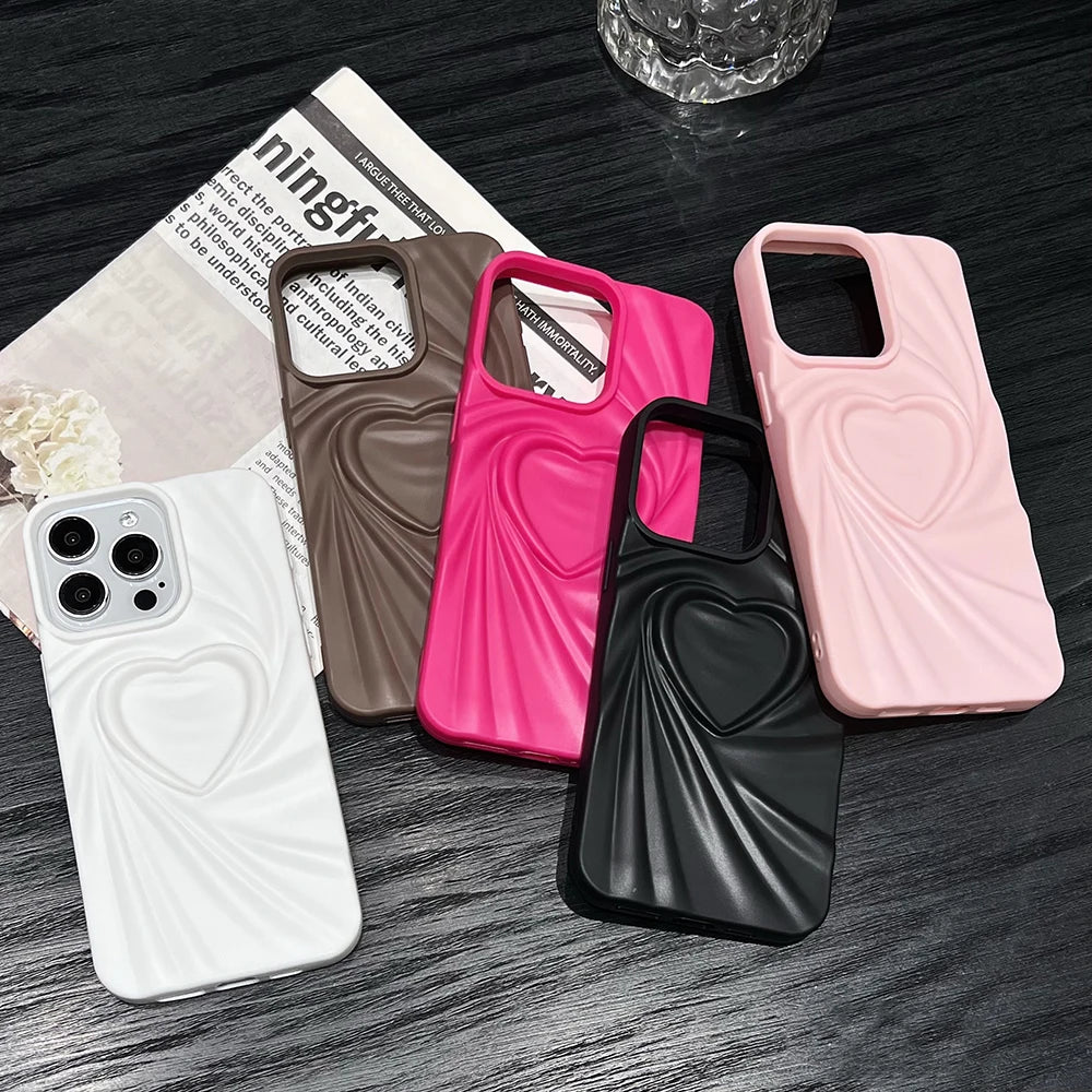 Love Heart Silicone Phone Case