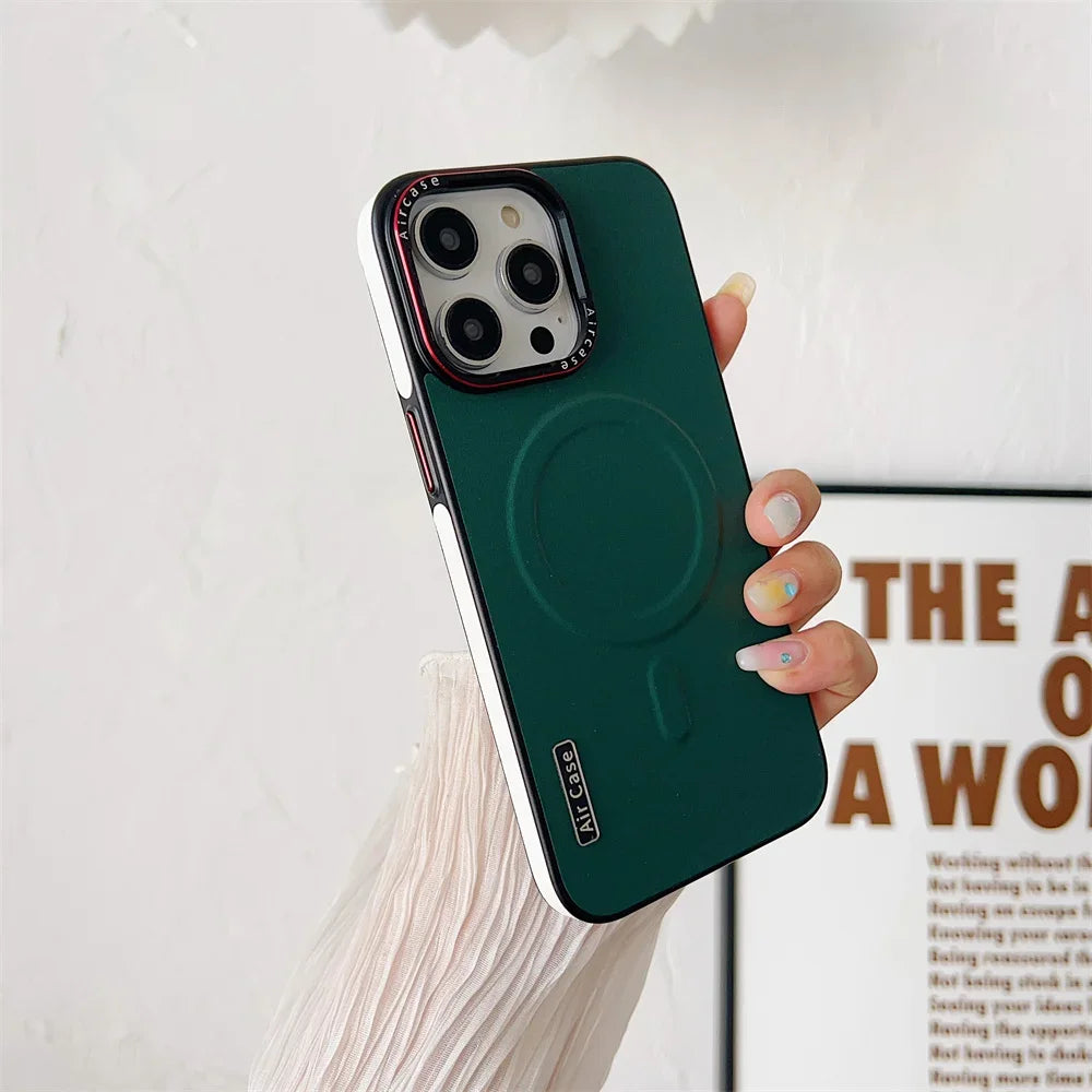 Leather Magsafe Case For iPhone Cover