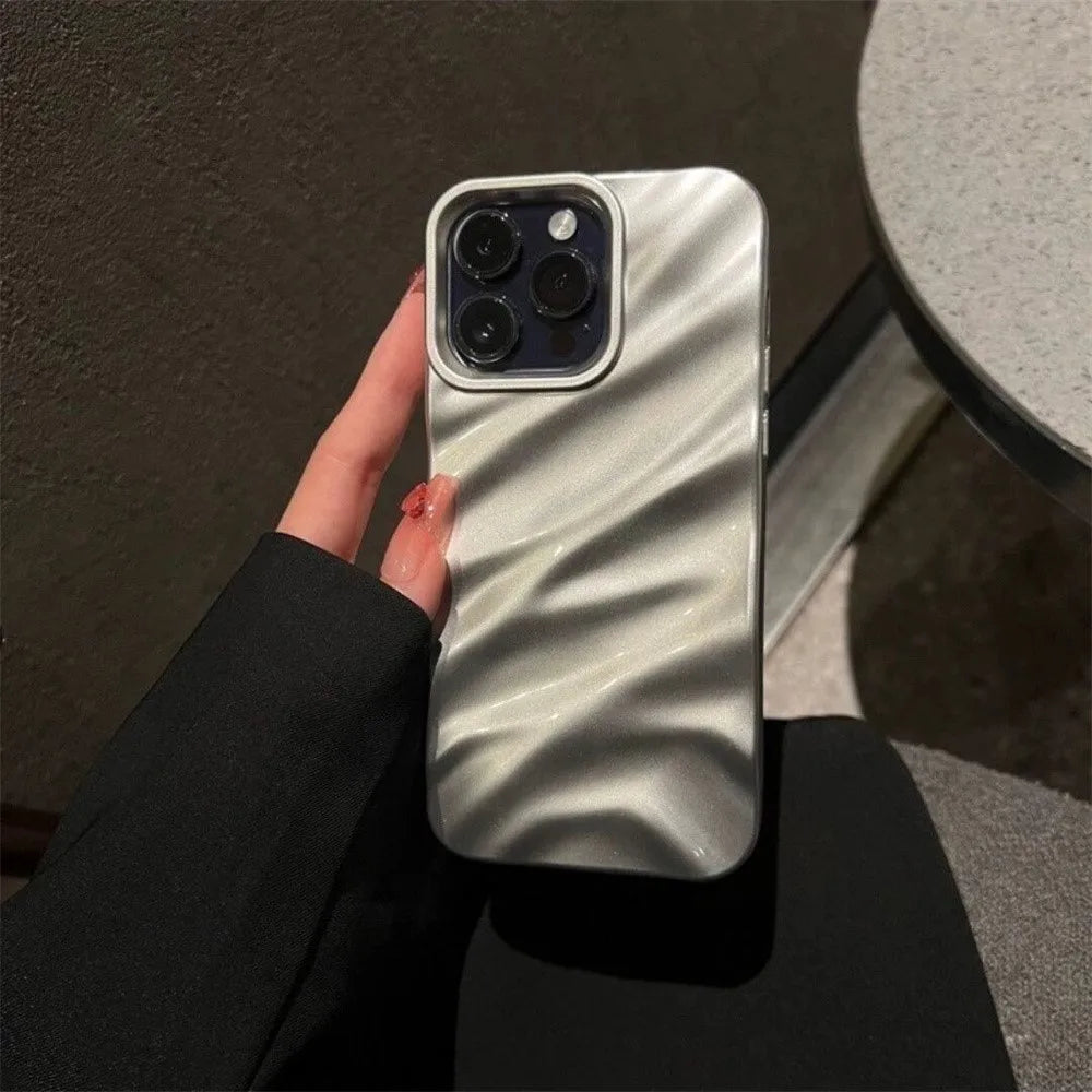 Luxury Wave Pattern Glossy Case